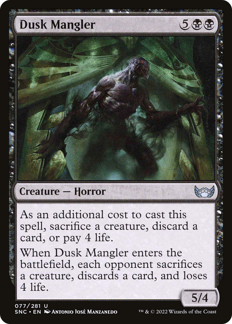 Dusk Mangler (SNC-077) - Streets of New Capenna Foil