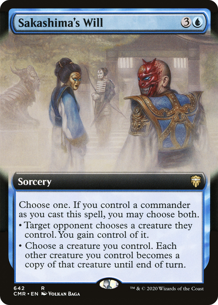 Sakashima's Will (CMR-642) - Commander Legends: (Extended Art) Foil