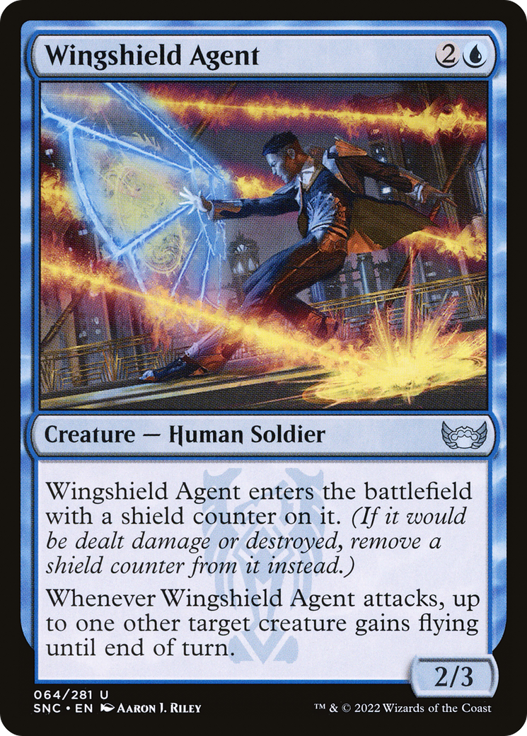Wingshield Agent (SNC-064) - Streets of New Capenna Foil