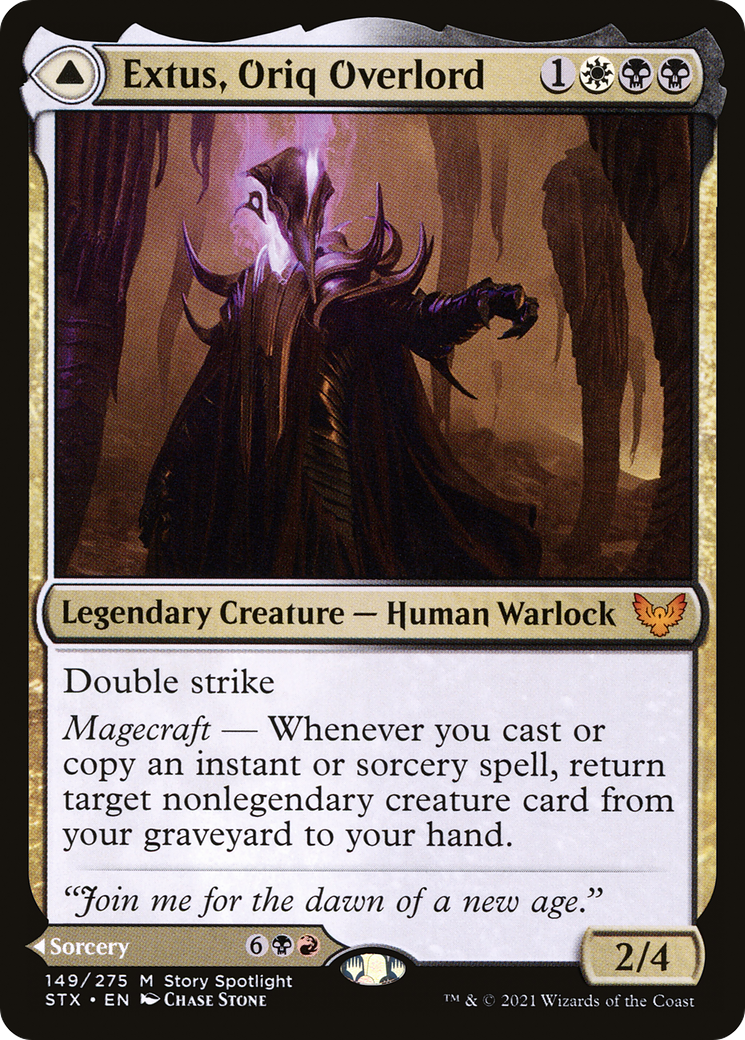 Extus, Oriq Overlord // Awaken the Blood Avatar (STX-149) - Strixhaven: School of Mages