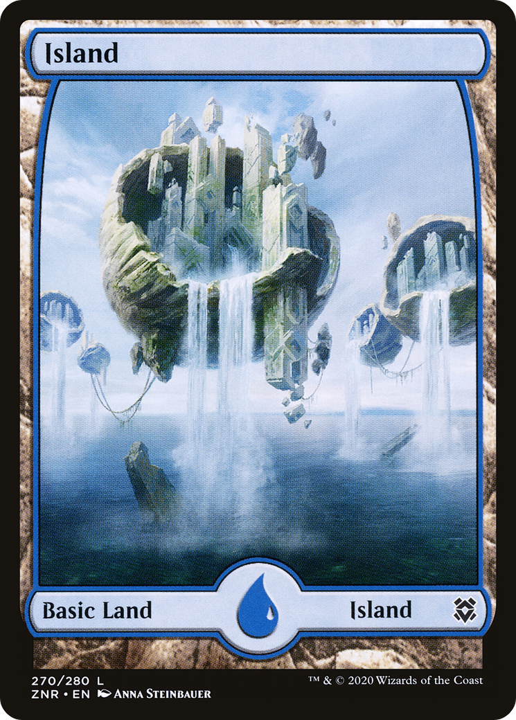 Island (ZNR-270) - Zendikar Rising: (Full Art) Foil