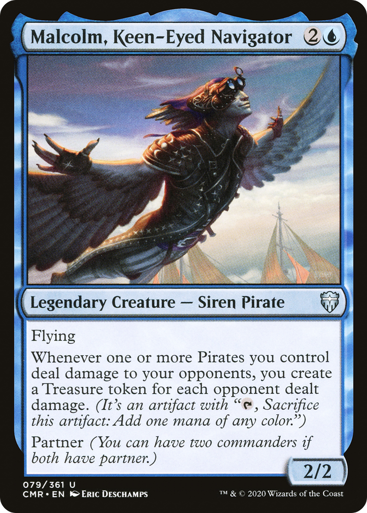 Malcolm, Keen-Eyed Navigator (CMR-079) - Commander Legends