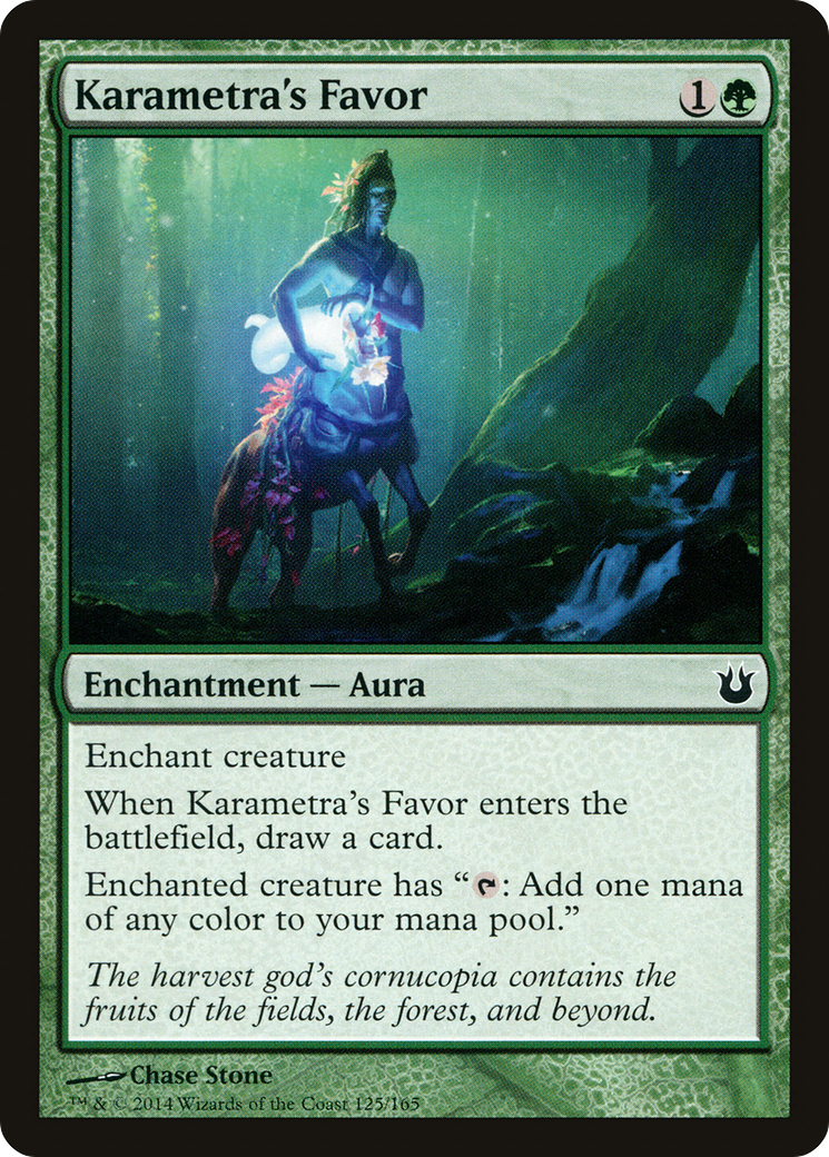 Karametra's Favor (BNG-125) - Born of the Gods Foil