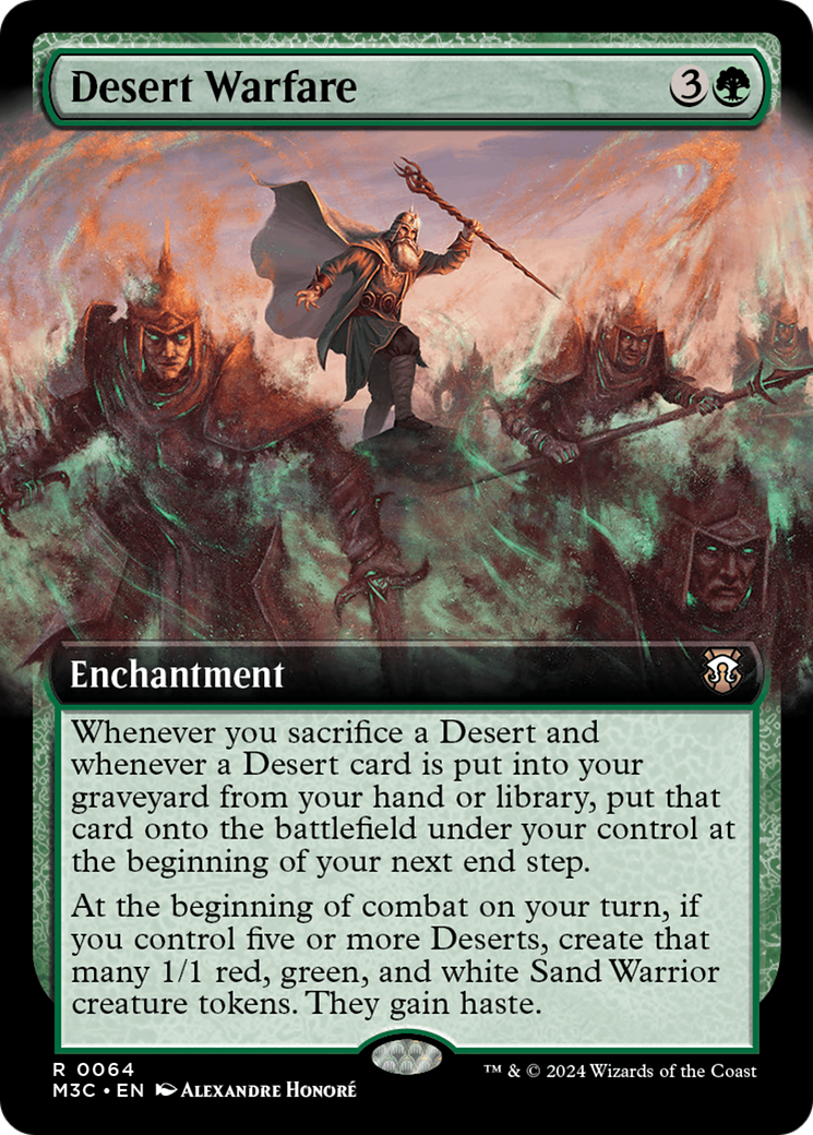 Desert Warfare (M3C-064) - Modern Horizons 3 Commander: (Extended Art)