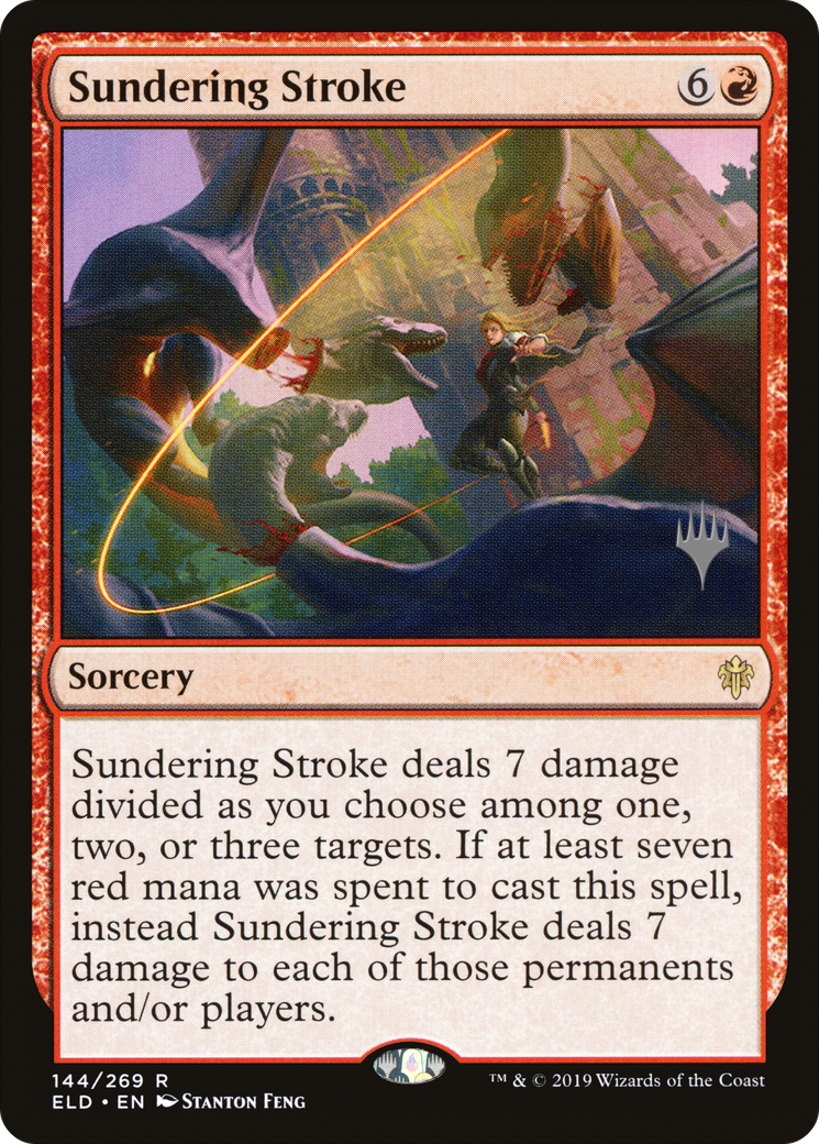 Sundering Stroke (PPELD-144) - Throne of Eldraine Promos