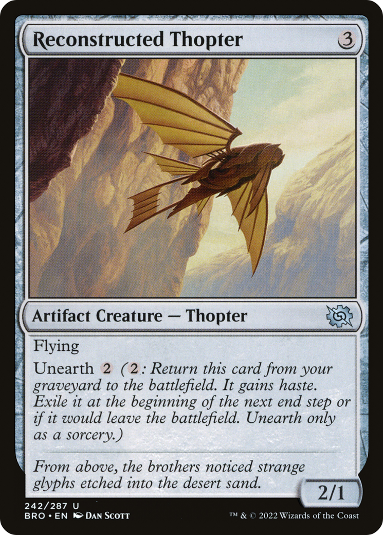 Reconstructed Thopter (BRO-242) - The Brothers' War Foil