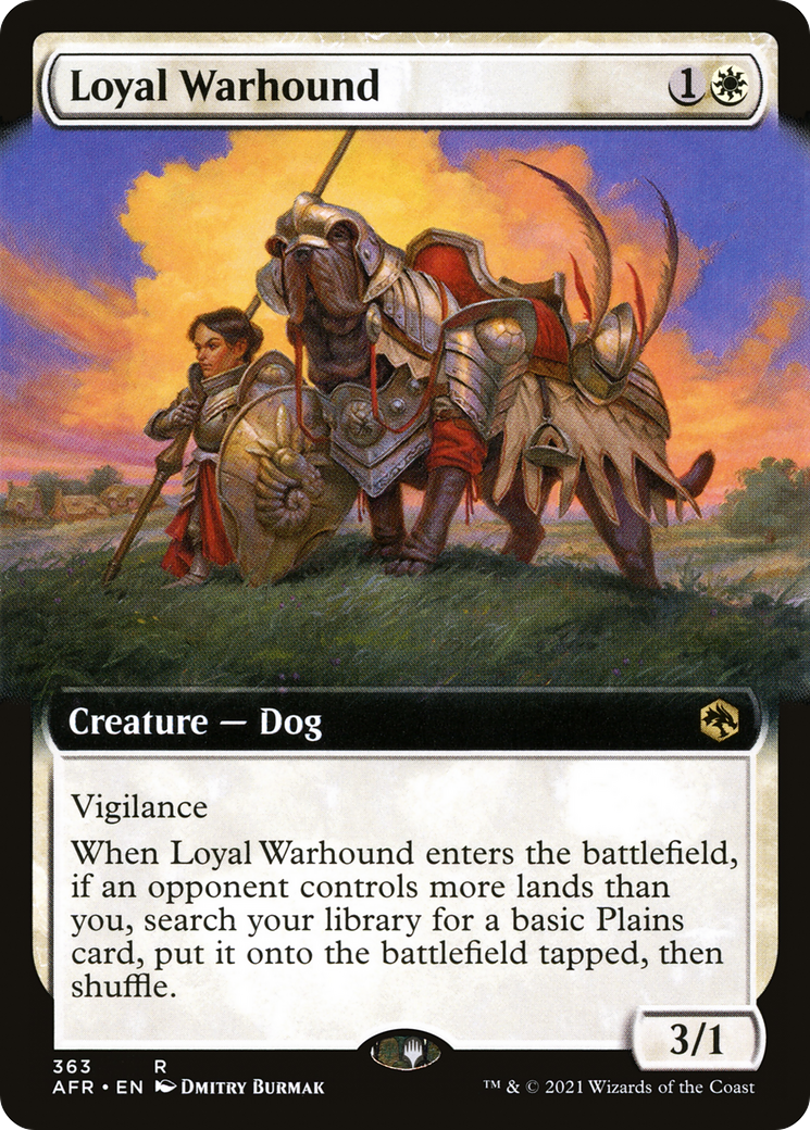Loyal Warhound (AFR-363) - Adventures in the Forgotten Realms: (Extended Art)