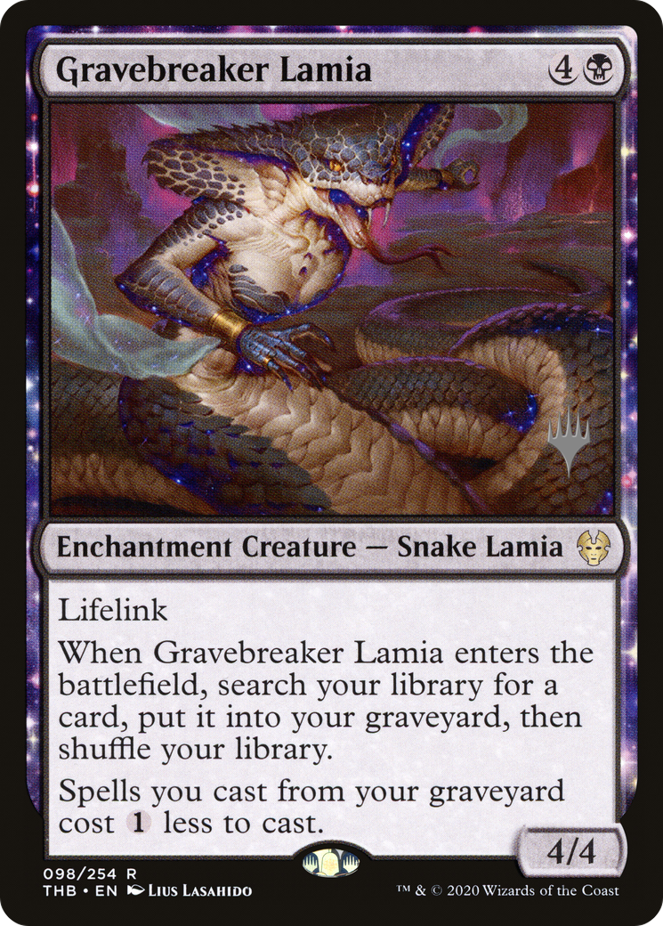 Gravebreaker Lamia (PPTHB-098) - Theros Beyond Death Promos: (enchantment) Foil