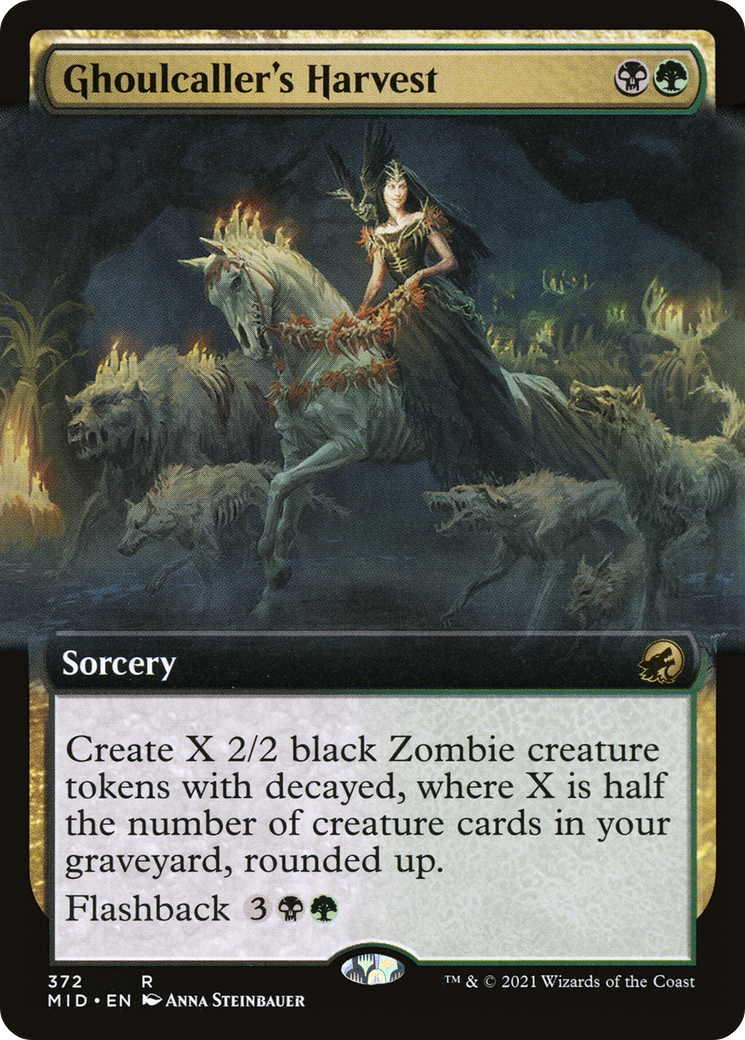 Ghoulcaller's Harvest (MID-372) - Innistrad: Midnight Hunt: (Extended Art) Foil