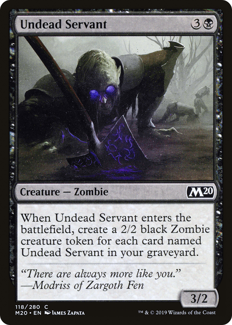 Undead Servant (M20-118) - Core Set 2020 Foil
