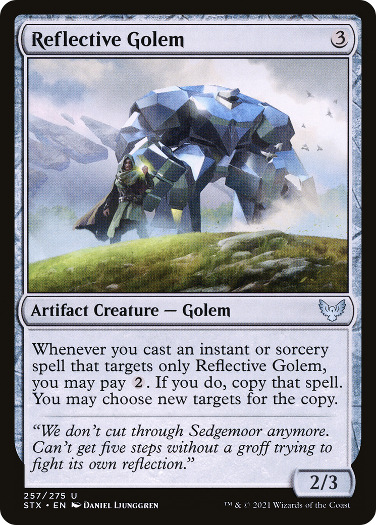 Reflective Golem (STX-257) - Strixhaven: School of Mages