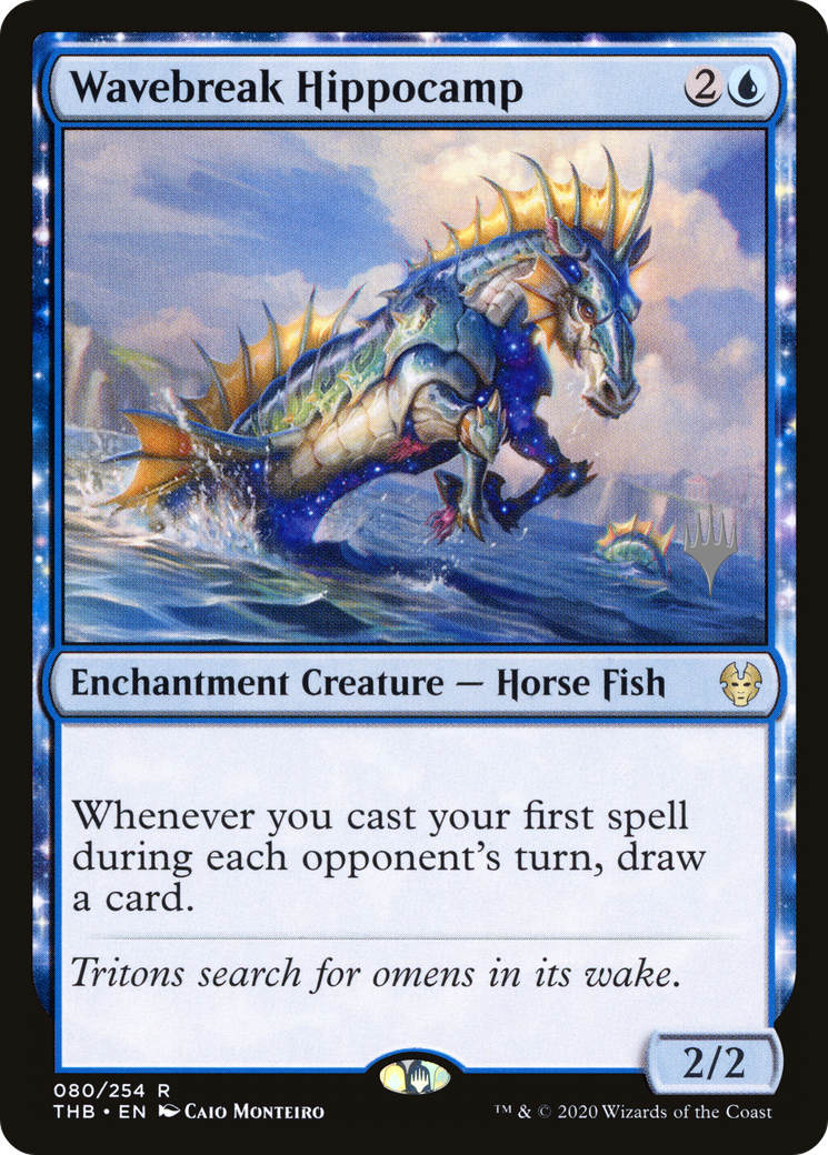 Wavebreak Hippocamp (PPTHB-080) - Theros Beyond Death Promos: (enchantment)