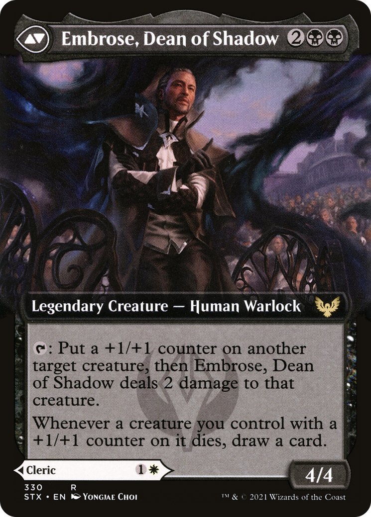 Shaile, Dean of Radiance // Embrose, Dean of Shadow (STX-330) - Strixhaven: School of Mages: (Extended Art) Foil