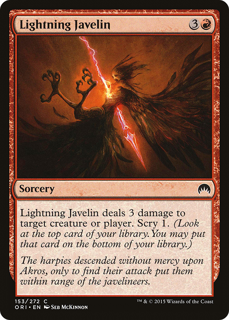 Lightning Javelin (ORI-153) - Magic Origins Foil