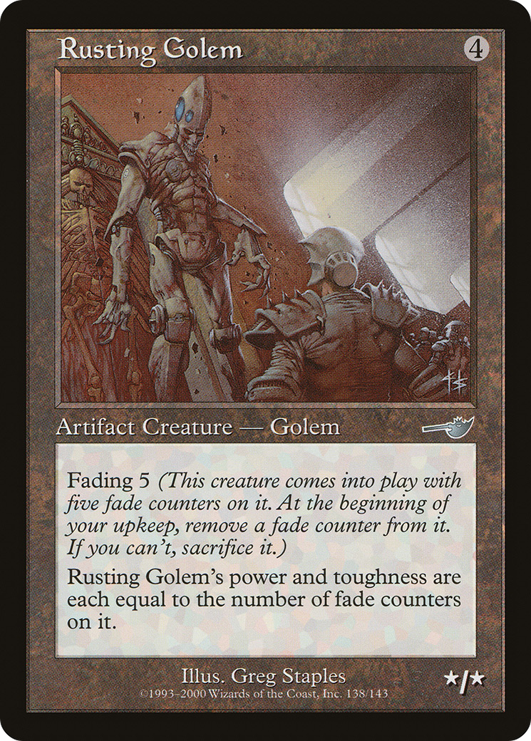 Rusting Golem (NMS-138) - Nemesis Foil