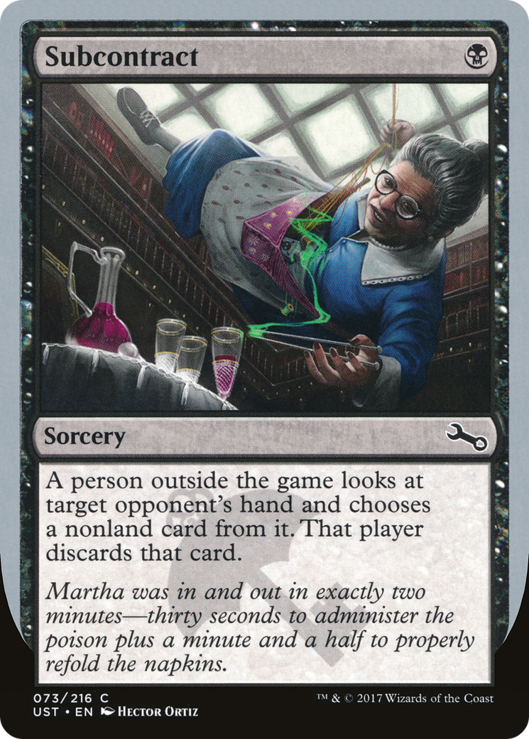 Subcontract (UST-073) - Unstable Foil