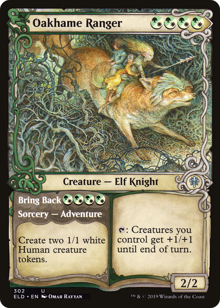 Oakhame Ranger // Bring Back (ELD-302) - Throne of Eldraine: (Showcase) Foil