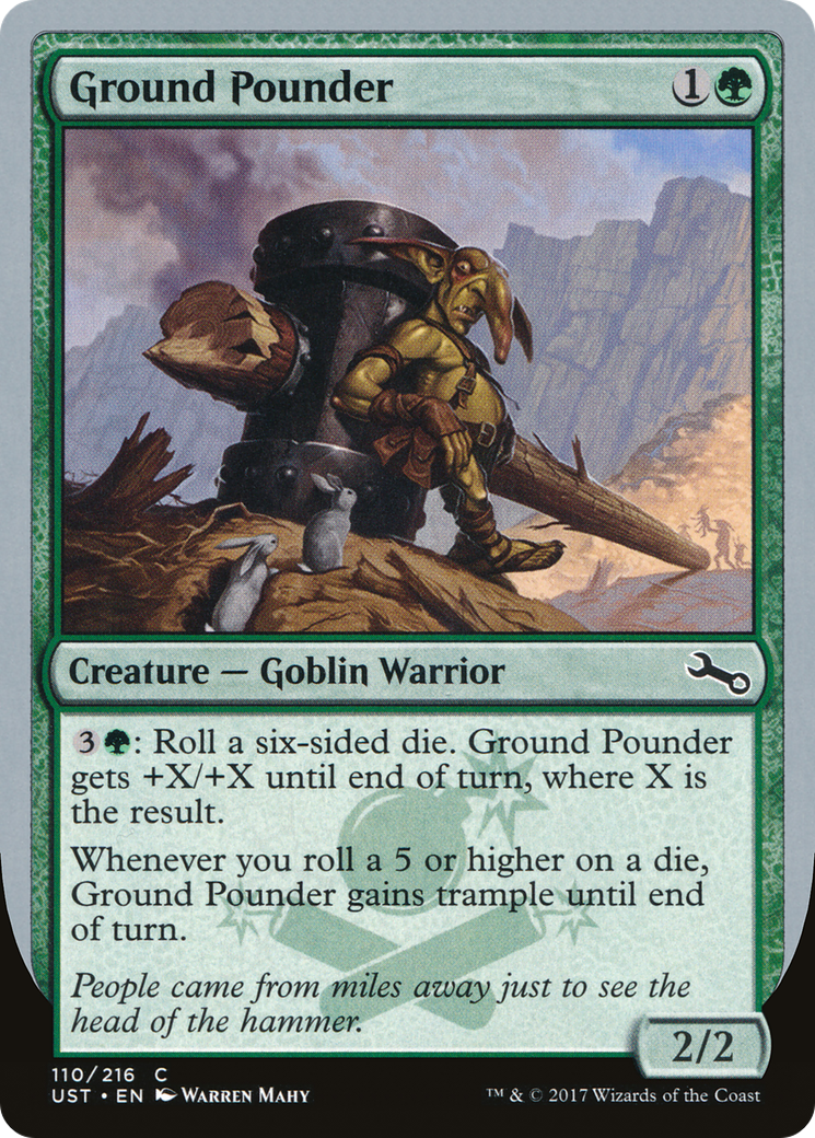 Ground Pounder (UST-110) - Unstable