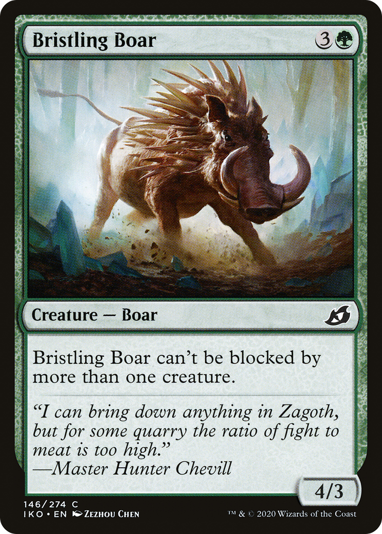 Bristling Boar (IKO-146) - Ikoria: Lair of Behemoths Foil
