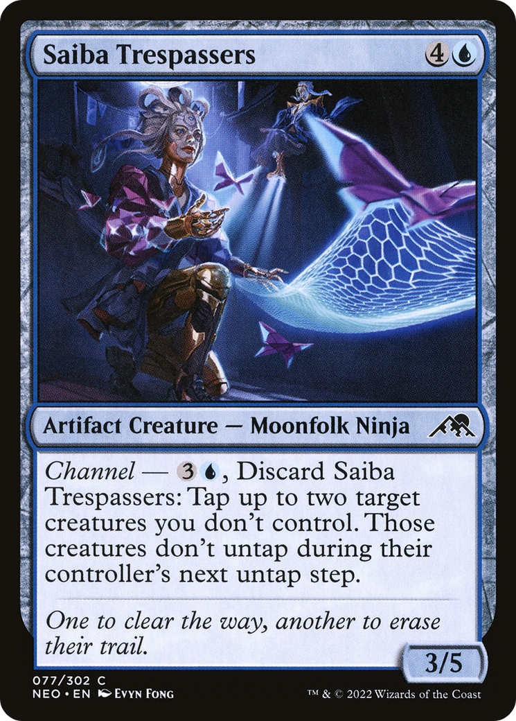 Saiba Trespassers (NEO-077) - Kamigawa: Neon Dynasty Foil