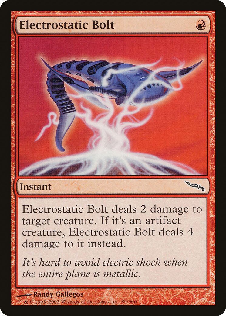 Electrostatic Bolt (MRD-089) - Mirrodin Foil