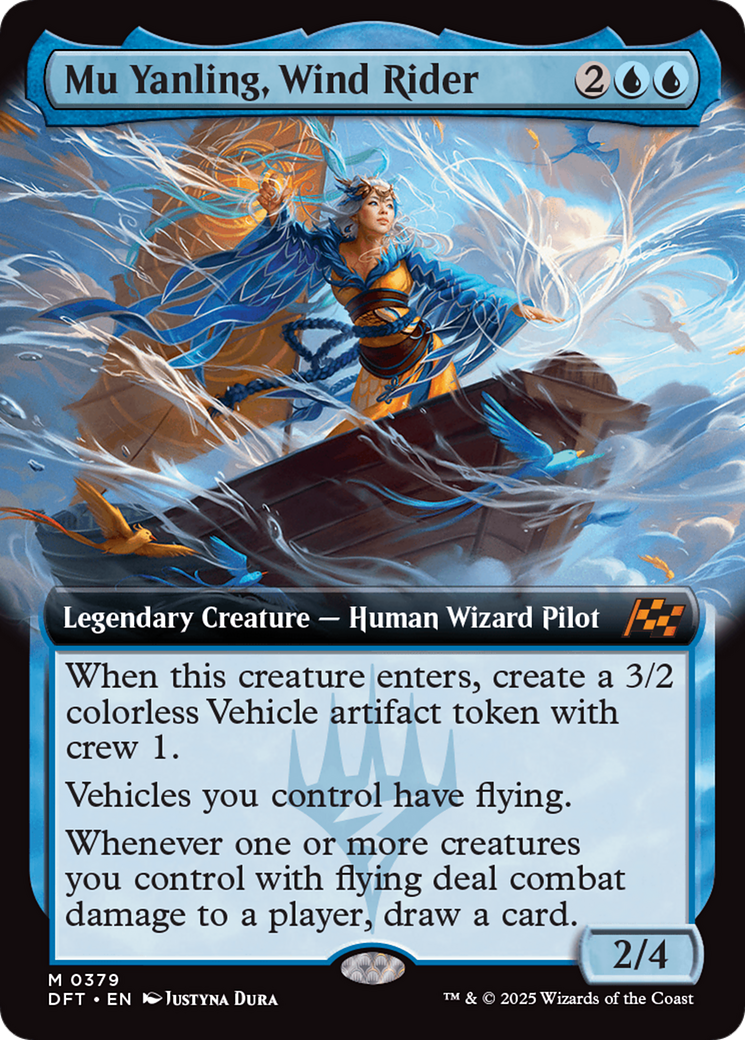 Mu Yanling, Wind Rider (DFT-379) - Aetherdrift: (Extended Art) Foil