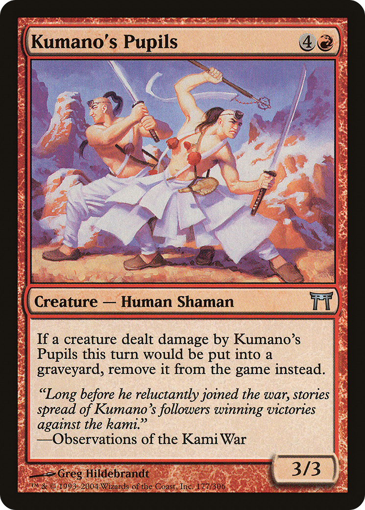 Kumano's Pupils (CHK-177) - Champions of Kamigawa Foil