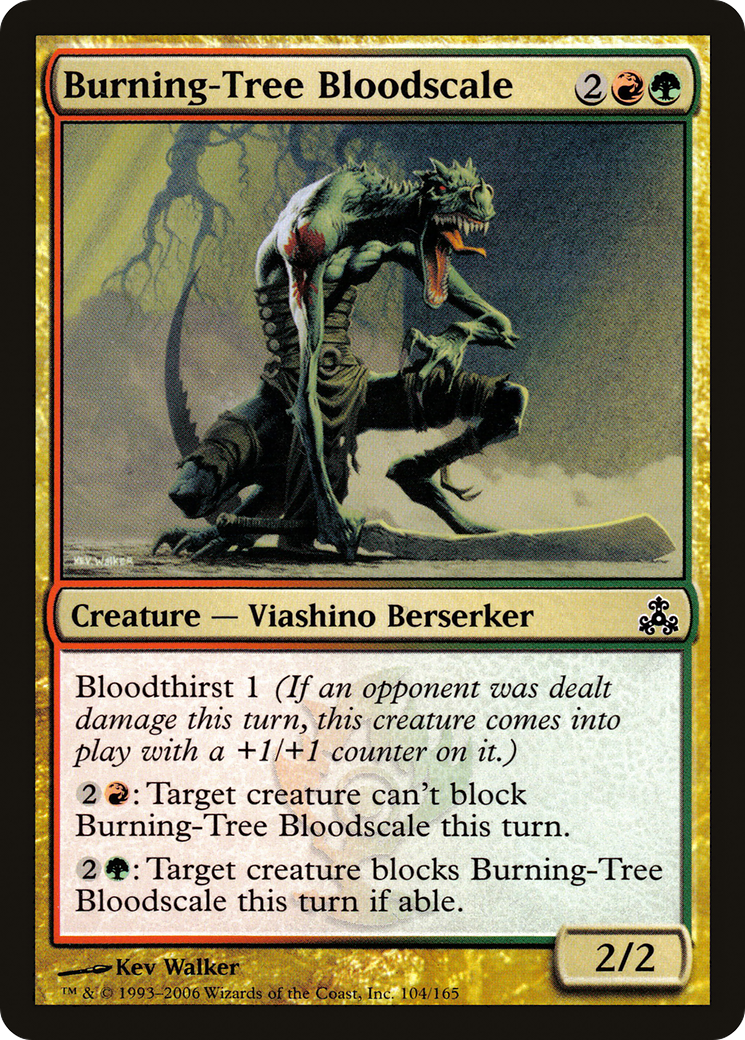 Burning-Tree Bloodscale (GPT-104) - Guildpact Foil