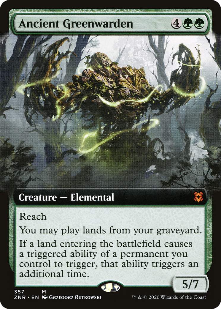Ancient Greenwarden (ZNR-357) - Zendikar Rising: (Extended Art)