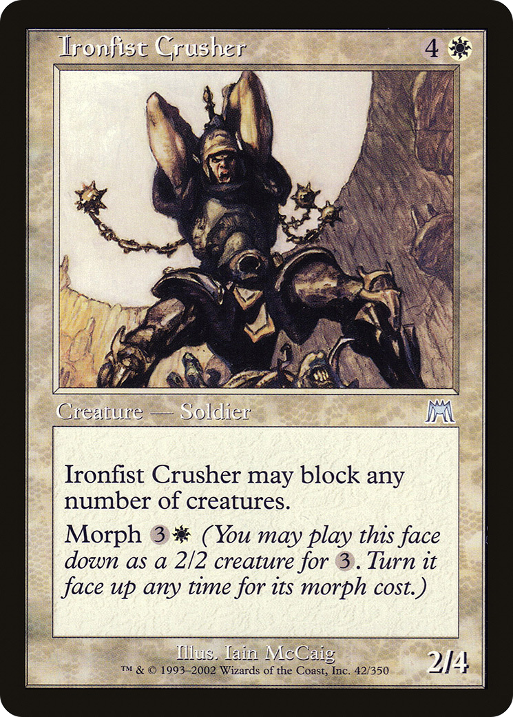 Ironfist Crusher (ONS-042) - Onslaught Foil