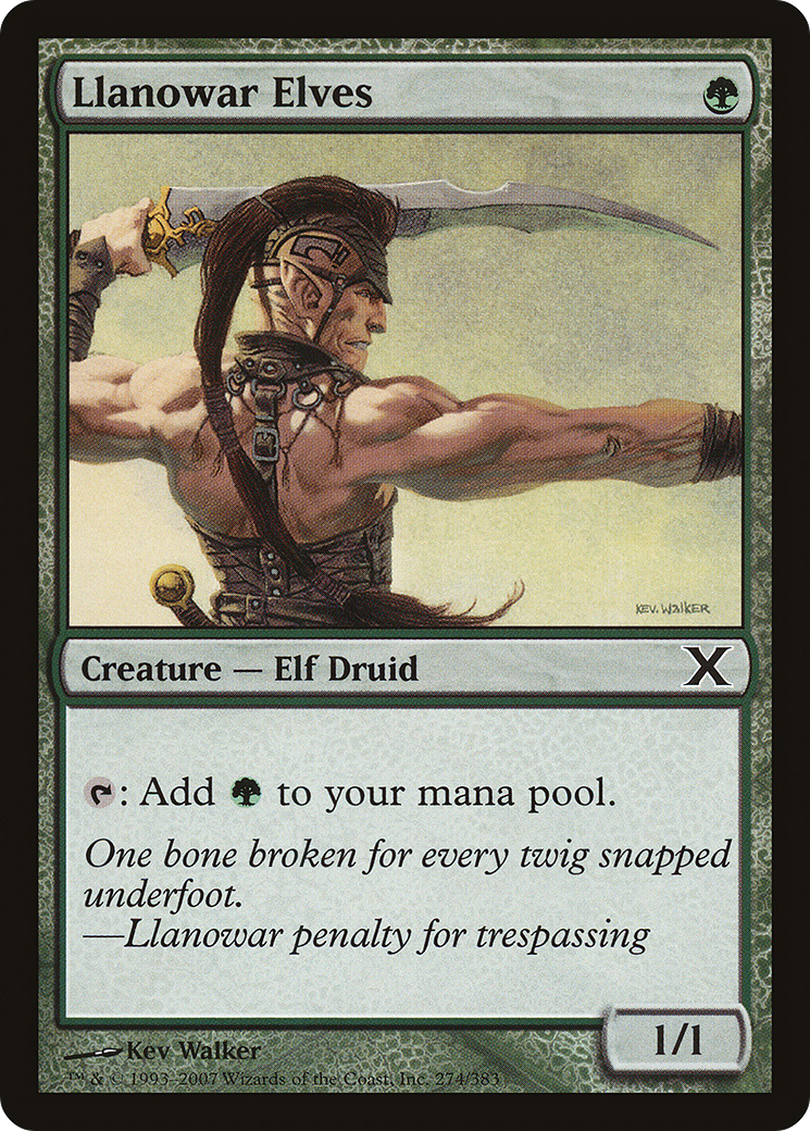 Llanowar Elves (10E-274) - Tenth Edition Foil