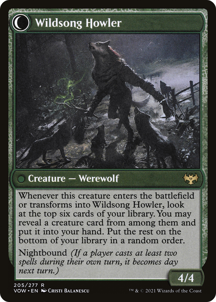 Howlpack Piper // Wildsong Howler (VOW-205) - Innistrad: Crimson Vow: (Double Faced Transform)