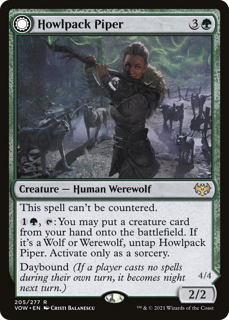 Howlpack Piper // Wildsong Howler (VOW-205) - Innistrad: Crimson Vow: (Double Faced Transform)