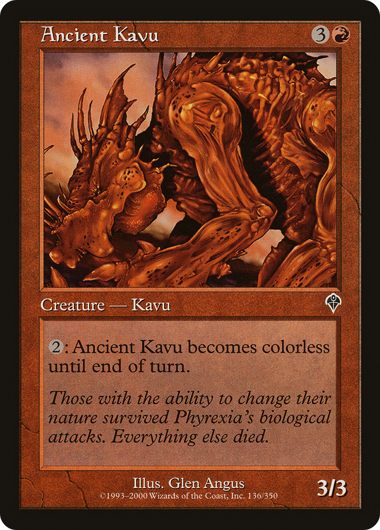 Ancient Kavu (INV-136) - Invasion Foil