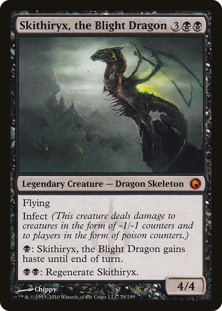 Skithiryx, the Blight Dragon (SOM-079) - Scars of Mirrodin