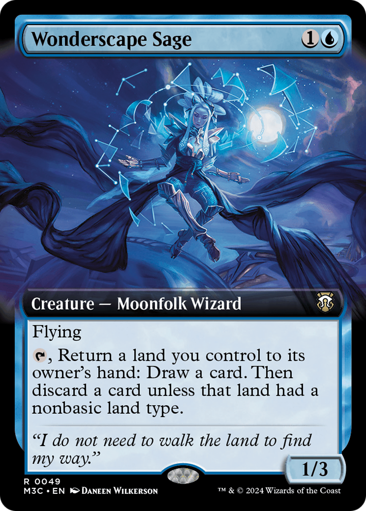 Wonderscape Sage (M3C-049) - Modern Horizons 3 Commander: (Extended Art)