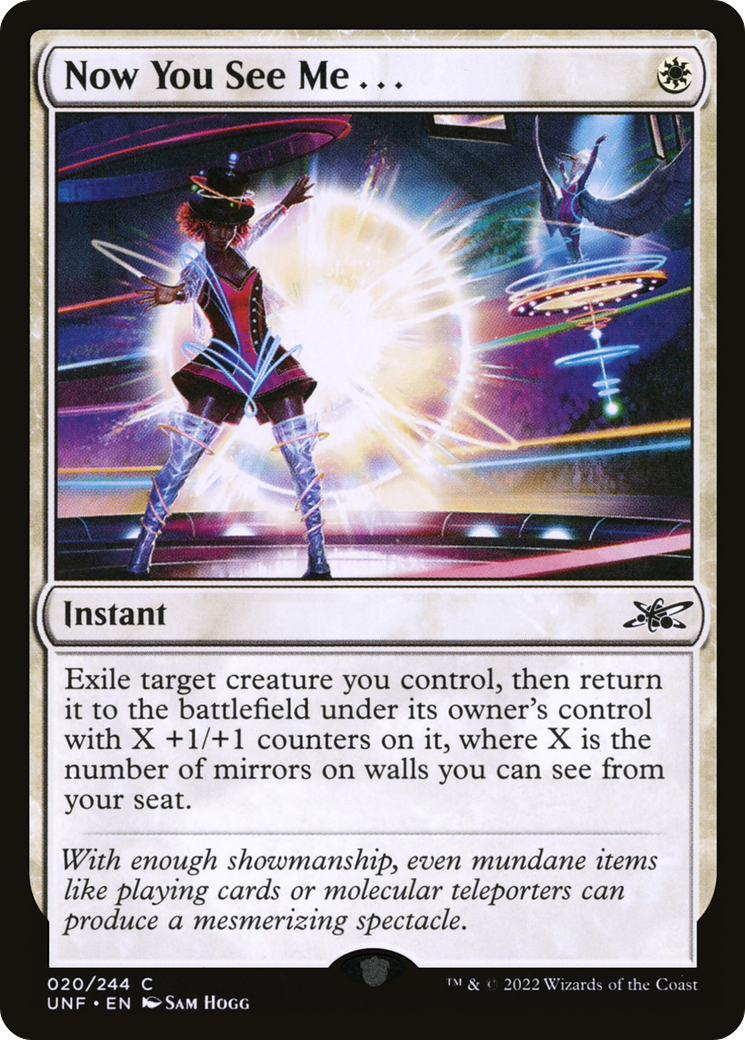 Now You See Me . . . (UNF-020) - Unfinity Foil