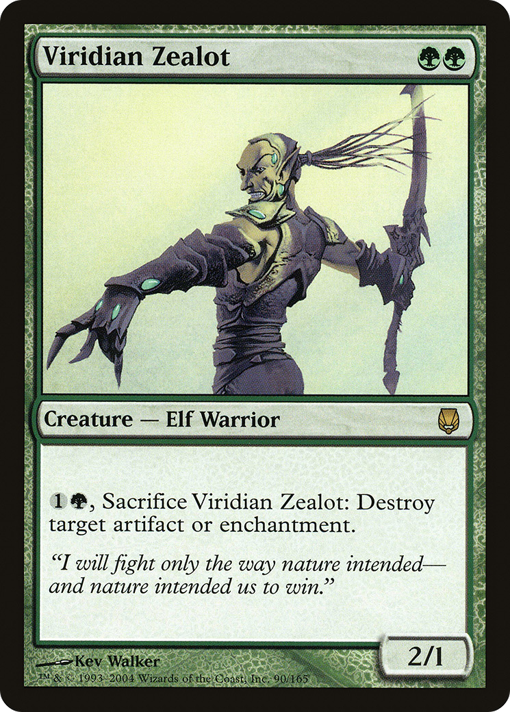 Viridian Zealot (DST-090) - Darksteel Foil