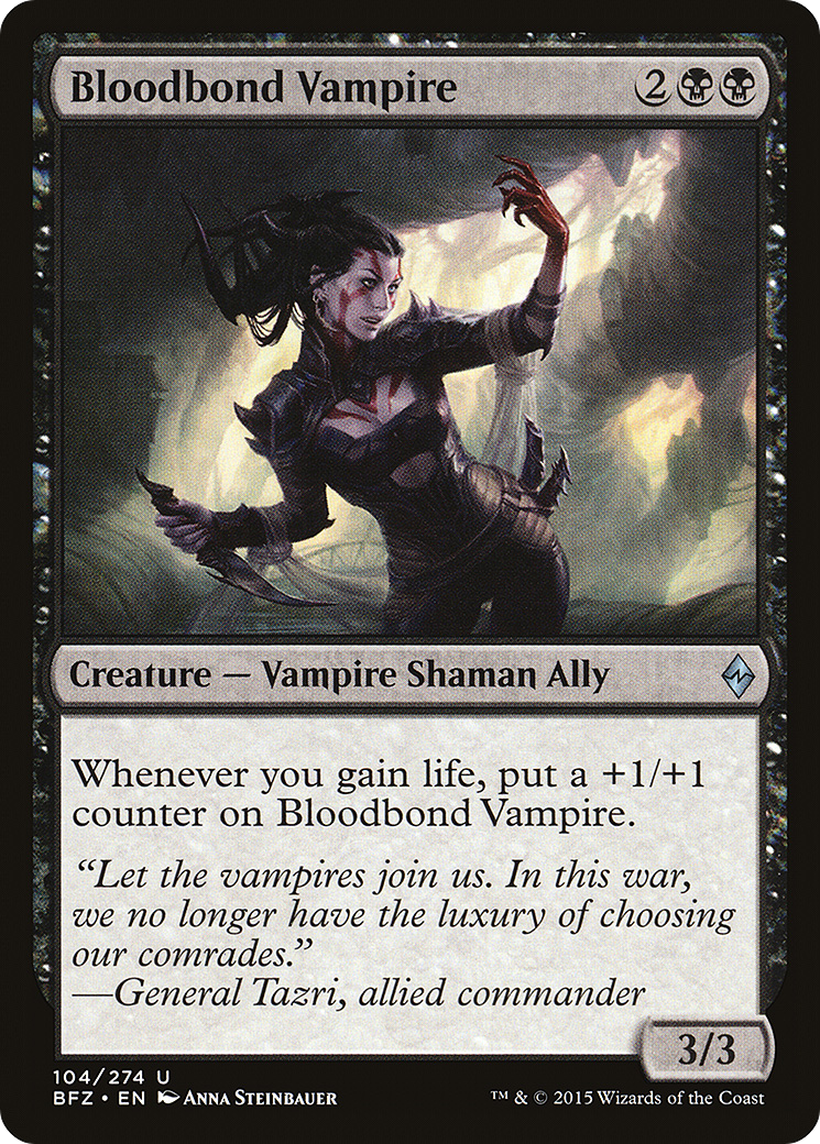 Bloodbond Vampire (BFZ-104) - Battle for Zendikar