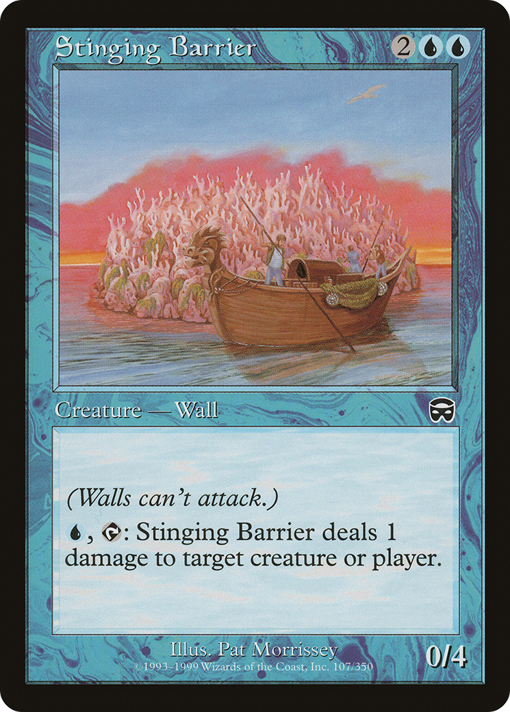 Stinging Barrier (MMQ-107) - Mercadian Masques Foil
