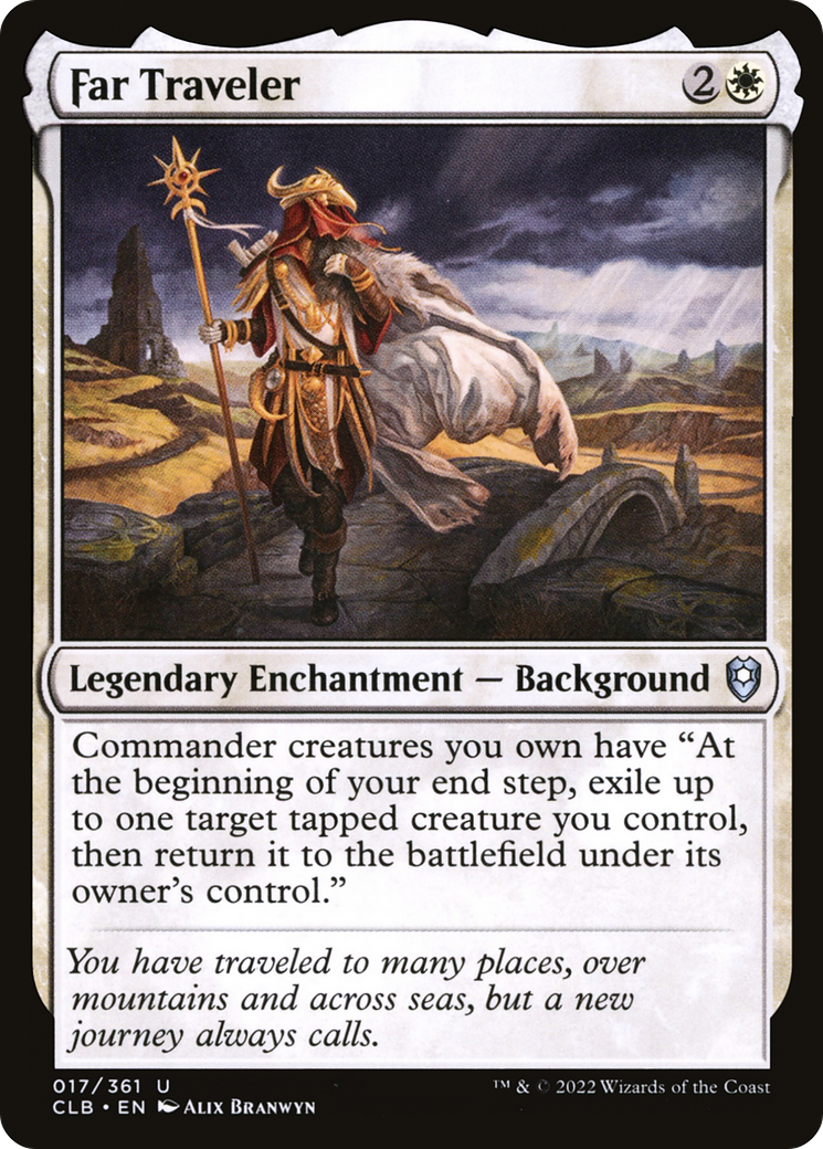 Far Traveler (CLB-017) - Commander Legends: Battle for Baldur's Gate Foil