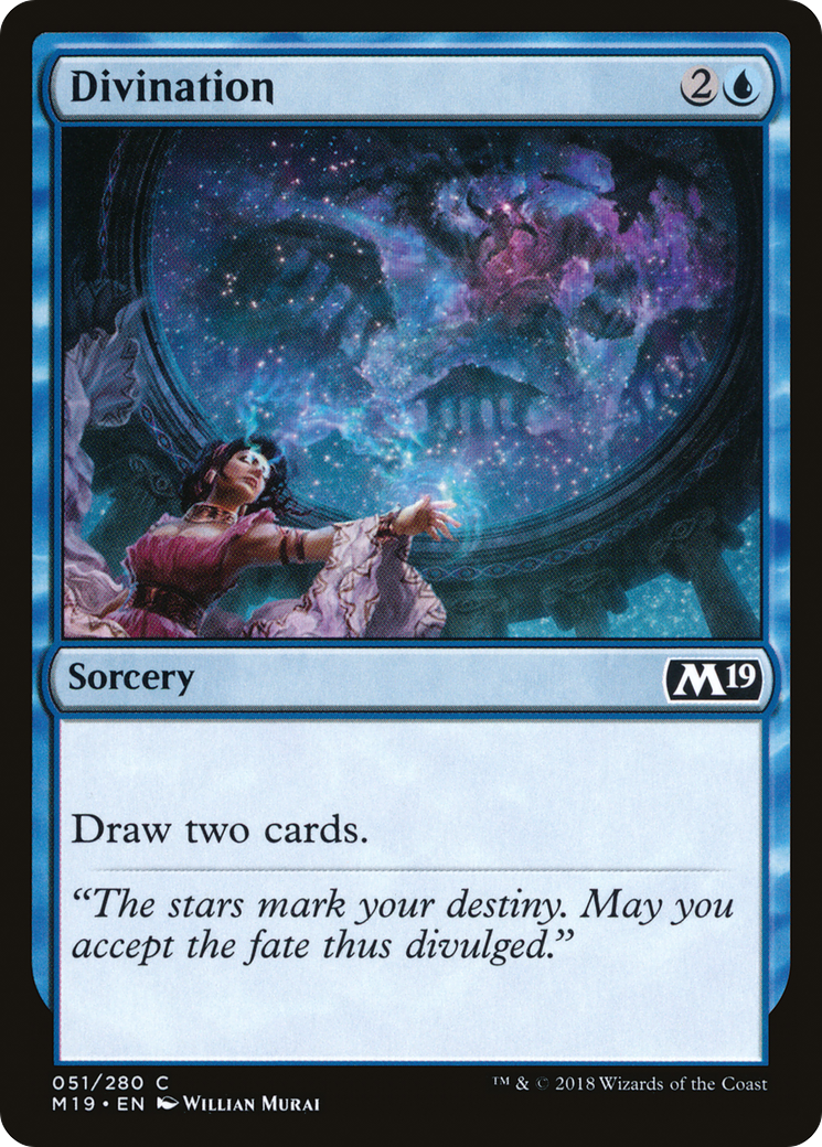 Divination (M19-051) - Core Set 2019 Foil