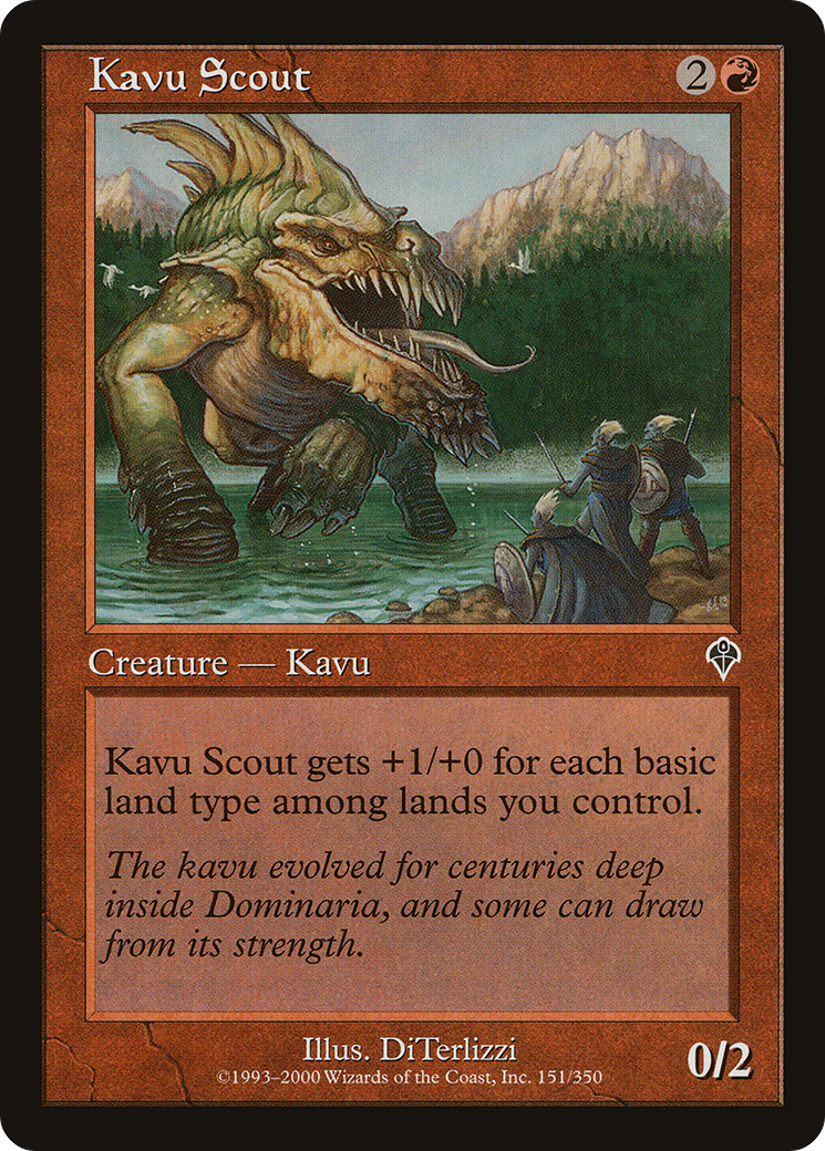 Kavu Scout (INV-151) - Invasion Foil