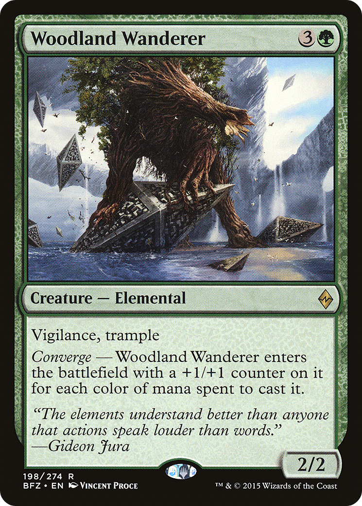 Woodland Wanderer (BFZ-198) - Battle for Zendikar Foil