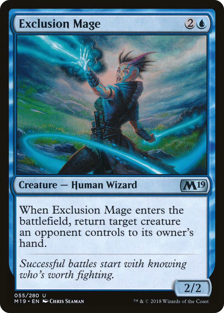 Exclusion Mage (M19-055) - Core Set 2019 Foil