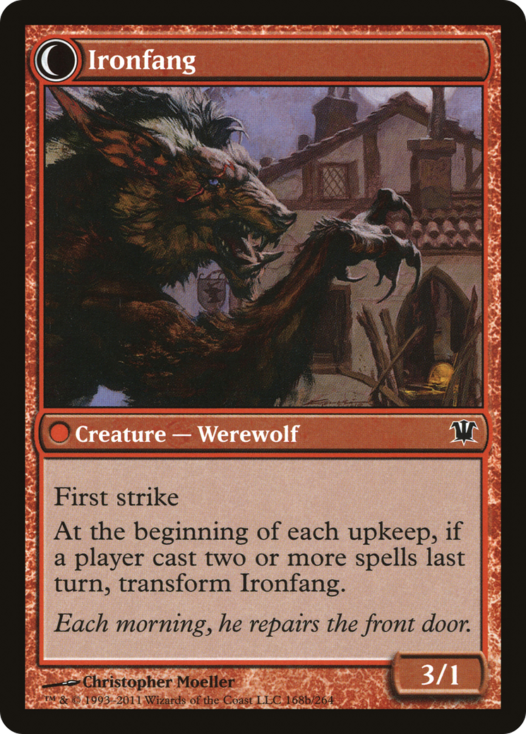 Village Ironsmith // Ironfang (ISD-168) - Innistrad: (Double Faced Transform)