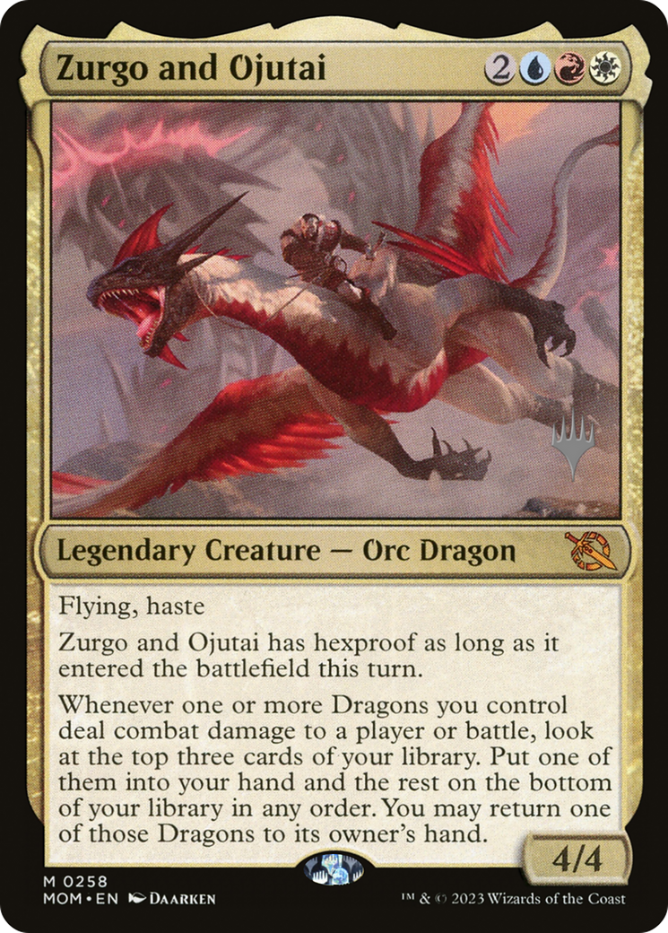 Zurgo and Ojutai (PPMOM-258P) - March of the Machine Promos
