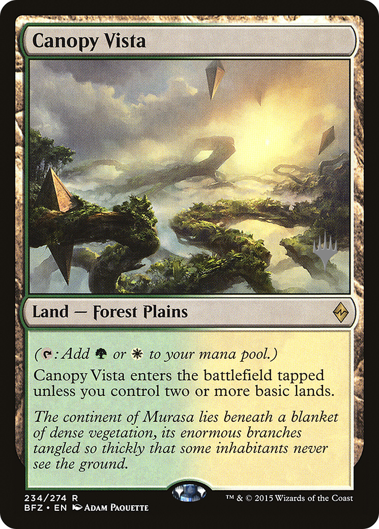 Canopy Vista (PPKHM-234P) - Battle for Zendikar Promos
