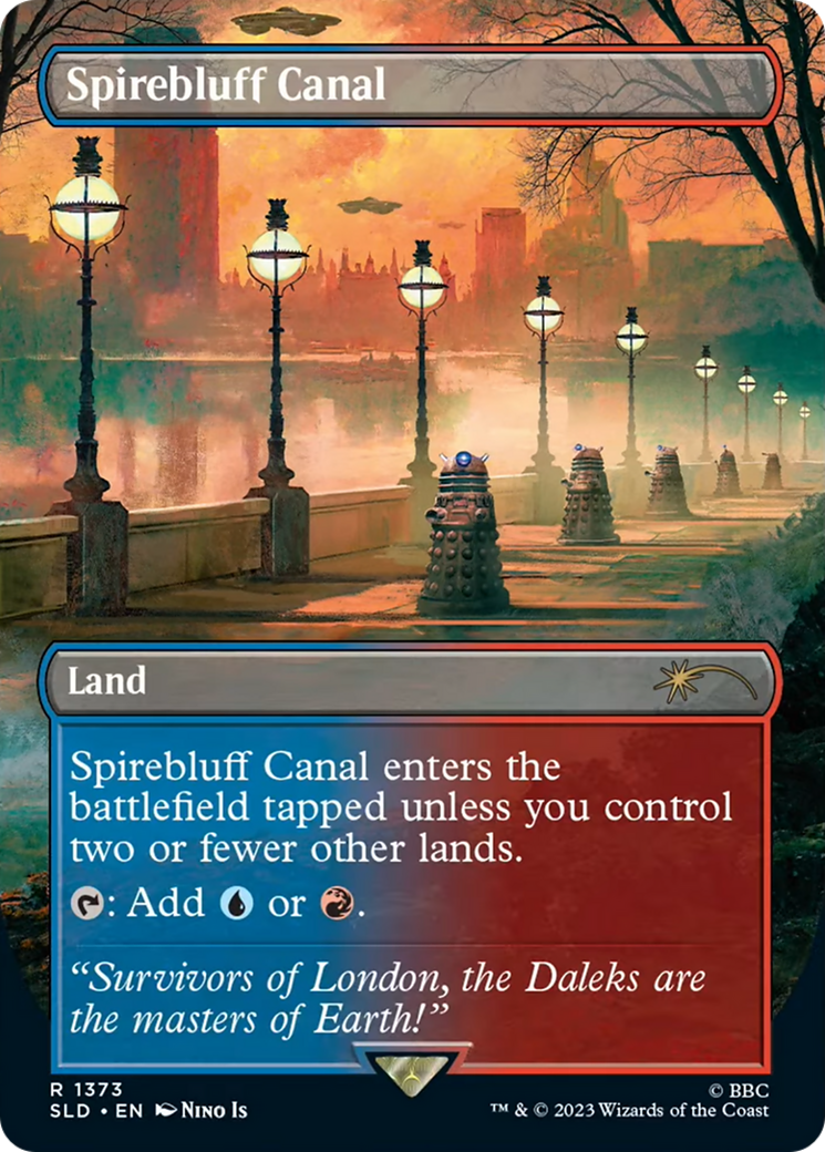 Spirebluff Canal (SLD-1373) - Secret Lair Drop (Borderless) Foil