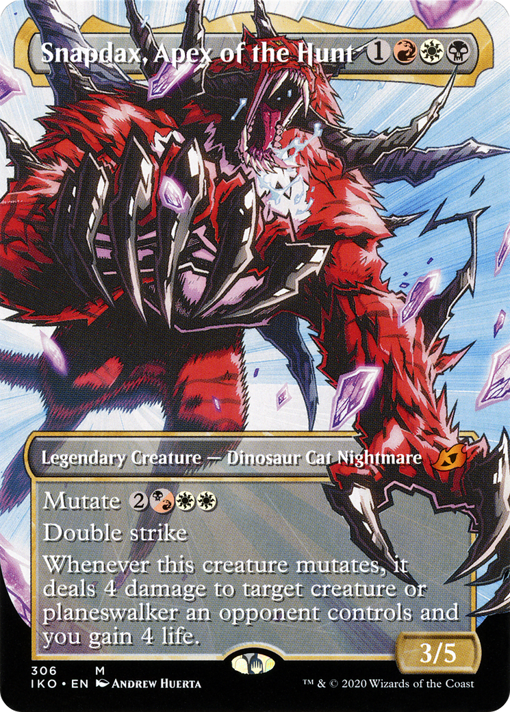 Snapdax, Apex of the Hunt (IKO-306) - Ikoria: Lair of Behemoths: (Showcase) (Borderless)